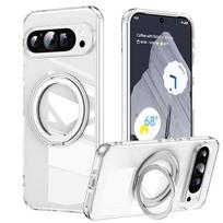 360°Rotating Stand Magnetic Phone Case for Google Pixel 10 9 8A 8 Pro XL Luxury Metal Folding Bracket Shockproof Protector Cover For Pixel 9&Case & Holder skaidri