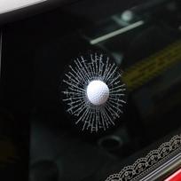 Langų Lipdukas Golfo Automobilio Stilius 3D Lipdukai Aksesuarai Automobilio Decalai Kamuolio Smūgis į Kėbulą White black