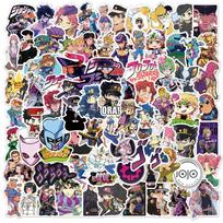 100pcs JoJos Bizarre Adventure Stickers for DIY Guitar Laptop Phone Kids Toys Anime Cartoon Decals