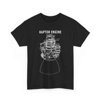 Raptor Engine T shirt, Gen X Memorabilia Nostalgia 2025 Men T shirt 2XL