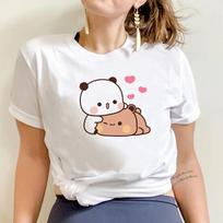 Cute Bubu Dudu Cartoon T-shirt for womenFunny Punk Y2K T-shirtAnime Harajuku Streetwear S