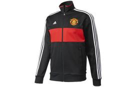 Adidas Manchester United Jackets Men's Black Stand Collar Moderate Other AZ3666 L