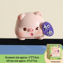 Adorable Pig Desk Ornament: Mood Booster & Inspirational Gift
