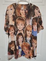 Reba Mcentire Front AOP Shirt Country Music Mens Size XL White All Over Print Unisex T-Shirt M