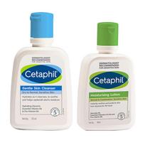 Cetaphil drėkinamasis losjonas + švelnus odos prausiklis, 100 ml / 118 ml blue