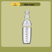 ZISIZ Food-Grade Four-Section Shaker Cup