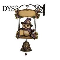 Ladybug Bee Sunflower Gnome Garden Bell, Welcome Outdoor Hanging Doorbell, Handwritten Door Sign Wind Chimes for Patio Home Porch Yard Decorations E