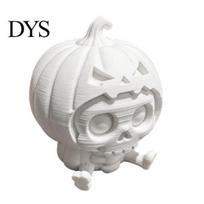 Cute Skull Doll Pumpkin Ornament, Hollow Ghost Face Design, 3D Printed Spooky Design Detailed Layered Halloween Figurine, for Desktop Display balta
