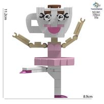 GSBAN MOC Brainrot Tung Tung Tung Sahur Tralala Sharks Monkey Elephant Animals Building Blocks Toys for Children Kids Gifts