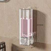 Transparent Wall-Mounted Hand Sanitizer Dispenser Shatterproof Durable Soap Holder for Public Toilet Shopping Mall A1