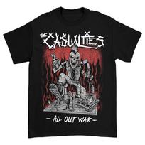 Vtg THE CASUALTIES Band For Fans Cotton Black Shirt Unisex TR694 L
