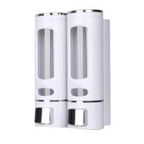 2/3 Head Liquid Soap Container Wall-Mount Hand Sanitizer Jar Shower Gel Organizer  Shampoo White 2 Head