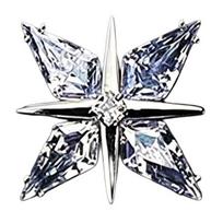 Brooch with Invisible Safety Pin Buckle Star Shape Lapel Pin with Cubic Zirconia Rhinestone Accent Brooch Pin for Suits sidabras