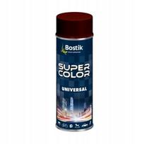 Bostik Super Color Universal Spray Farba Szaro Brązowy 400Ml