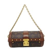 [Pre-Owned] Papillon Trunk Monogram Chain S-Lock Closure Coated Canvas With Leather Trim Shoulder Bag - Excellent #WGWSHR ONE SIZE