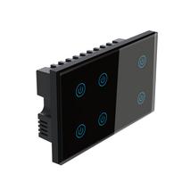 Smart WiFi EU/UK Switch Tuya Smart Home 6  8 Gang  Zigbee Wall Light Switch Used in Conjunction with Alexa Google Assistant 145*85*35mm&WiFi