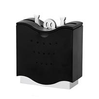 Semi-automatic Hercules Toothpicks Dispenser Black Toothpick Box Durable Toothpick Holder  Fruit juoda