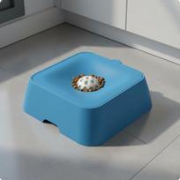 Slow Feeder Bowl Dog Lick AntiGagging Pet Feeding Blue mėlyna