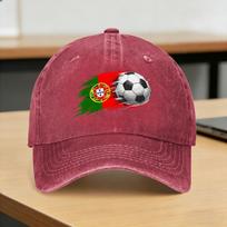 Portugal Flag Casual Baseball Cap Summer  Trucker Hat High Quality Hiking Fishing Hip Hop Hats Unisex Adult yk Cute Baseball Caps One Size