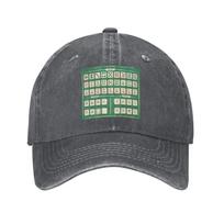 Mahjong Tile Pattern Baseball Caps Washed Denim Hats Adjustable Casquette Sports Baseball Cowboy Hat for Unisex Women One Size