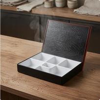SixCompartment Bento Lunch Box HeatResistant Rectangular Food Storage for Cafeteria
