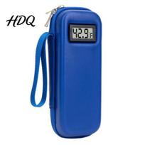 Insulin Cooler With Ice Packs Refrigerator with Digital Temperature Display Portable 2 Long-Lasting for Controlled Medication 8-12 Hours Cooling TSA A mėlyna
