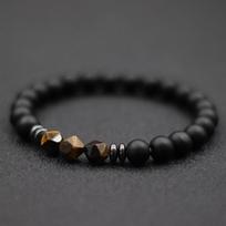 Mada Vyriškas Apyrankė Juodo Onikso Akmens Apyrankė Netaisyklinga Natūrali Tigro Akis Sodalitas Karoliukų Apyrankė Pulsera Hombre Aksesuarai