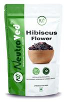 NeutraVed Hibiscus Flower Herbal Tea | Ideal for Iced Tea Cocktails, Mocktails | Natural Colorant for Summer | Zipper Pack of 1 - 50g