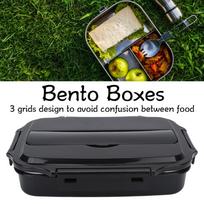304 Stainless Steel Leakproof Lunch Box 1.2L Bento Lunch Box Food Storage Container  For Travel juoda