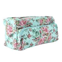 Knitting Bag Quadrate Green Print Pattern Organizer Lightweight DIY Crochet Supplies for Beginners