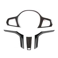 Carbon Fiber Look Steering Wheel Cover Trim For BMW 3 4 Series G20 G42 2019-2023