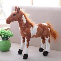 28cm Mielas Kūrybingas Animacinis Imitacinis Arklys Pliušinis Žaislas Lėlė Namų Dekoro Ornamentai Vaikų Žaislas Berniuko Gimtadienio Dovana 28cm