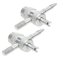 Universal Valves Core Remover Tool with 4-Way Tire Stem Core Inserts Tubeless 1
