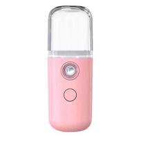 Mini kelioninis garintuvas belaidis USB įkrovimas, 30 ml vandens bakas, greitas kaitinimas 1 val. rankinis drabužių garintuvas rožinė