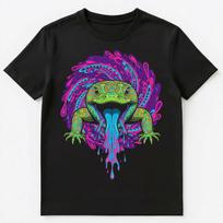 Festival Goer Psychedelic Lizard Rave Culture Unisex T-Shirt S