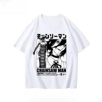 Fashion Winter and Autumn Chainsaw Tshirt Bomb Devil Reze Merchandise Short Sleeve Anime Japanese Style Black Tshirt Clothing M