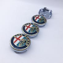 4Pcs 60mm 030 T60 Wheel Hub Logo Modification Cover for Alfa Romeo Giulietta GTAM Mito Brera Giulia - Car Hub Cover Decoration 4pcs 60mm cap auksas