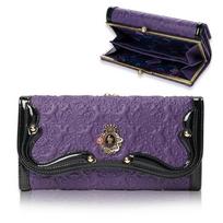 ANNA SUI Serpent Clasp Wallet with Bill Compartments and Card Large 316110 Purple (Anna Sui) Wallet, Women's Slots, Capacity, violetinė