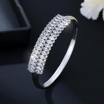 Light Luxury, Full of Zircons, Luxurious and Versatile High-end Bracelet for Women One Size(16-22CM)