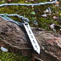 Men's Viking Rune Norse Mythology Themed Pendant Necklace 60CM