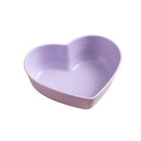 Mini Heart Shape Seasoning Dish Nordic Style Sushi Seasoning Dish Salted Cabbage Dish  for Kitchen violetinė