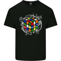 Rubix Cube Equation Funny Puzzle Enigma Mens Light Cotton T-Shirt S