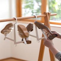 Foldable Hanging Shoe Drying Rack Durable Drain Hook Shoe Holder Easy Install for Balcony Bathroom Apartment Daily Use one size