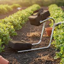 Mobile Garden Kneeler Padded Comfort Wearable Kneeling Seat LaborSaving Leg Support Brace for