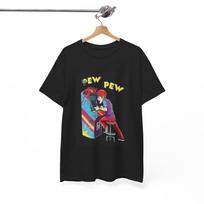 80s Arcade Gaming Pew Pew Tshirt Retro Neon Vibes Gamer Unisex Heavy Cotton Tee XXL