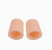 Silicone Toe Protector Sleeve for Bunion and Corn Relief Soft Gel Toe Caps for Pain Prevention and Toe Alignment Aid Durable and Flexible Material One Size beige