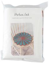 Raw Wool Knitting Kit Flower Cushion #5-4 (Smoky Green)