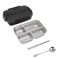 1.4L Insulated Lunch Box 304 Stainless Steel Bento Lunch Box Food Storage Container  For Camping juoda