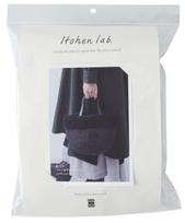 Raw Wool Knitting Kit Basket Bag #17-7 Fur-trimmed (Black) juoda