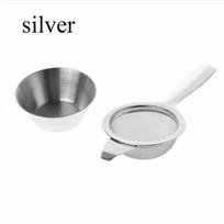 Fine Pratical Teapot Infuser Kongfu With Handle Filters Tea Strainer Stainless Steel Mesh Colander sidabras
